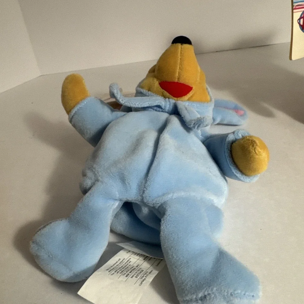 The Disney Store Easter Bunny Pooh‎ Egg Piglet Mini Bean Bag Plush Beanie Vtg